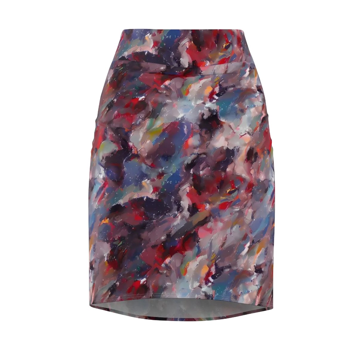 Passionate Brush on Pencil Skirt — Front
