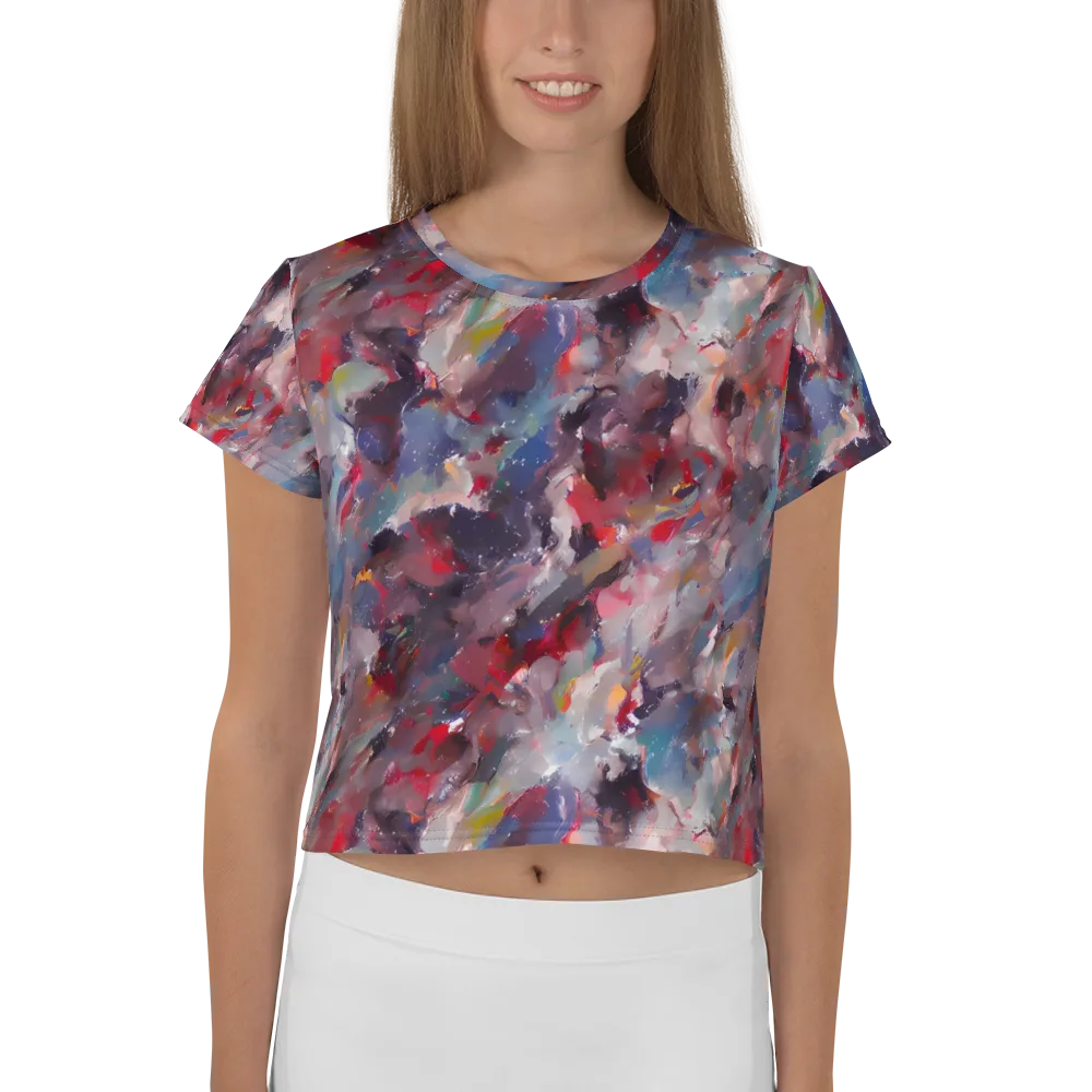 Passionate Brush on Crop Tee — Front