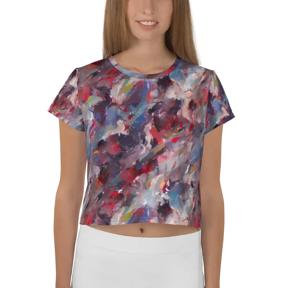 Passionate Brush on Crop Tee — Front