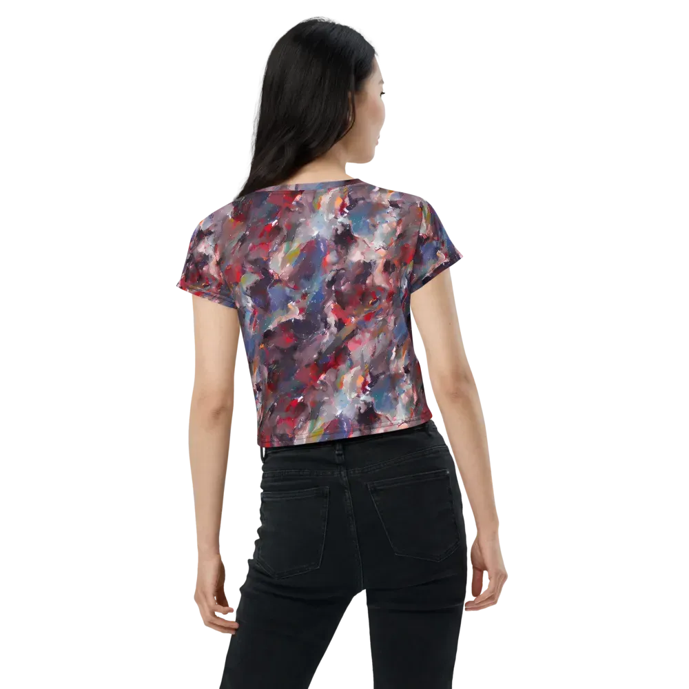 Passionate Brush on Crop Tee — Back