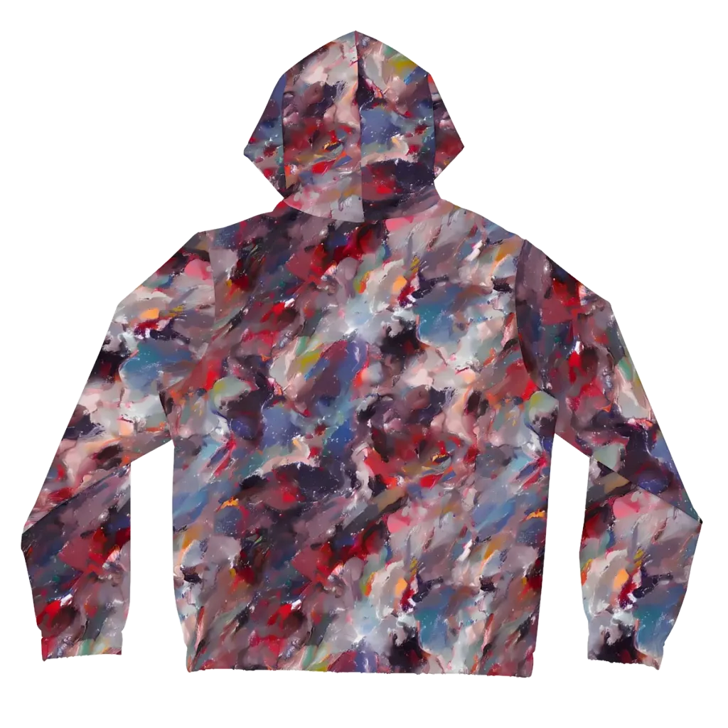 Passionate Brush on Women's Full-Zip Hoodie — Back