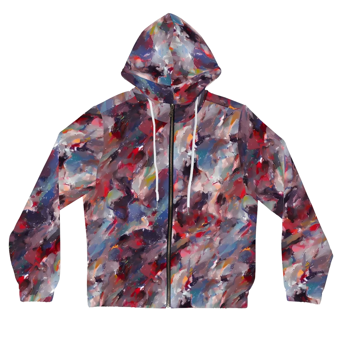 Passionate Brush on Women's Full-Zip Hoodie — Front