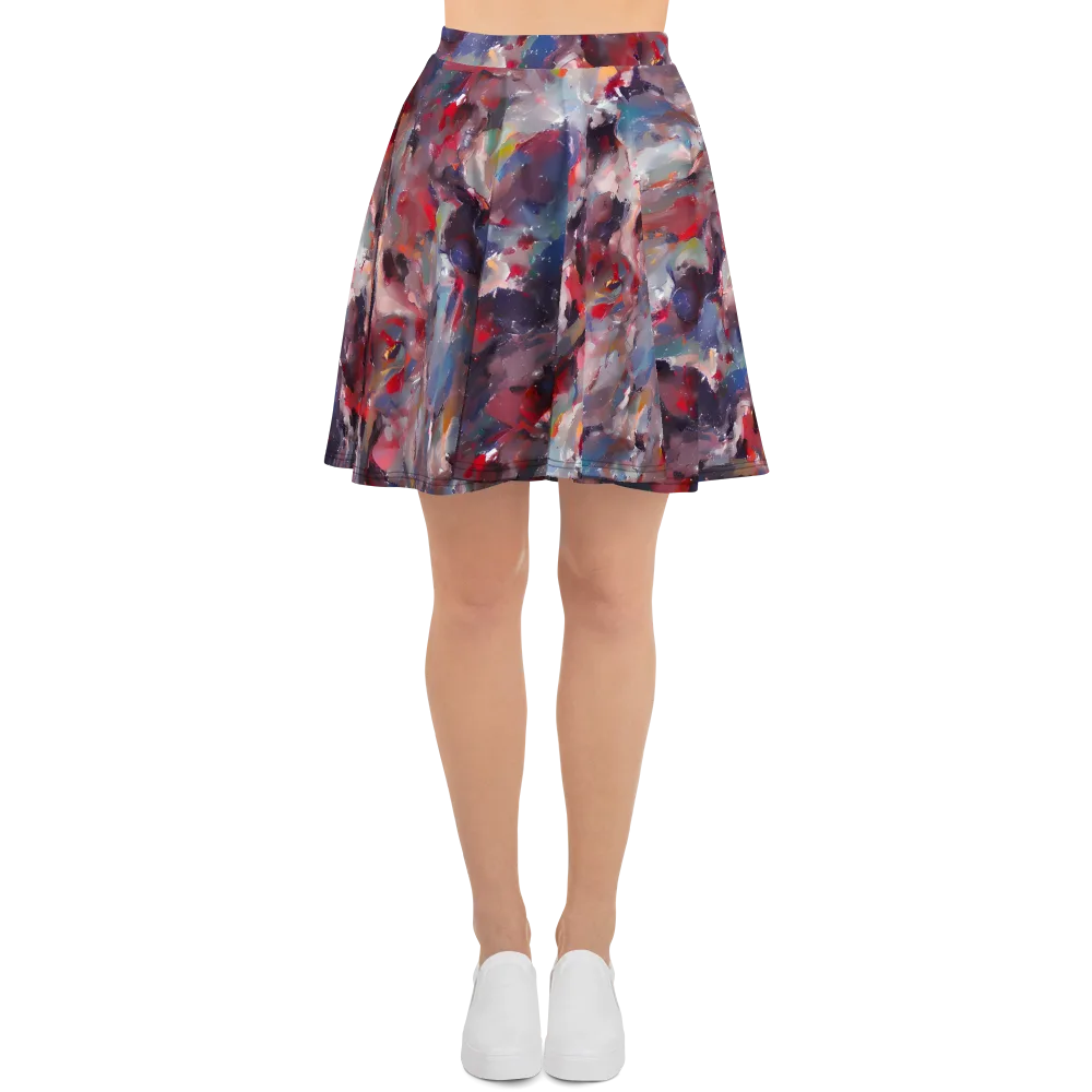 Passionate Brush on Skater Skirt — Front