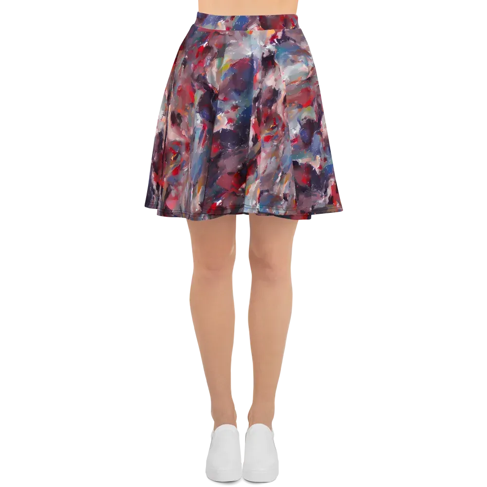Passionate Brush on Skater Skirt — Front