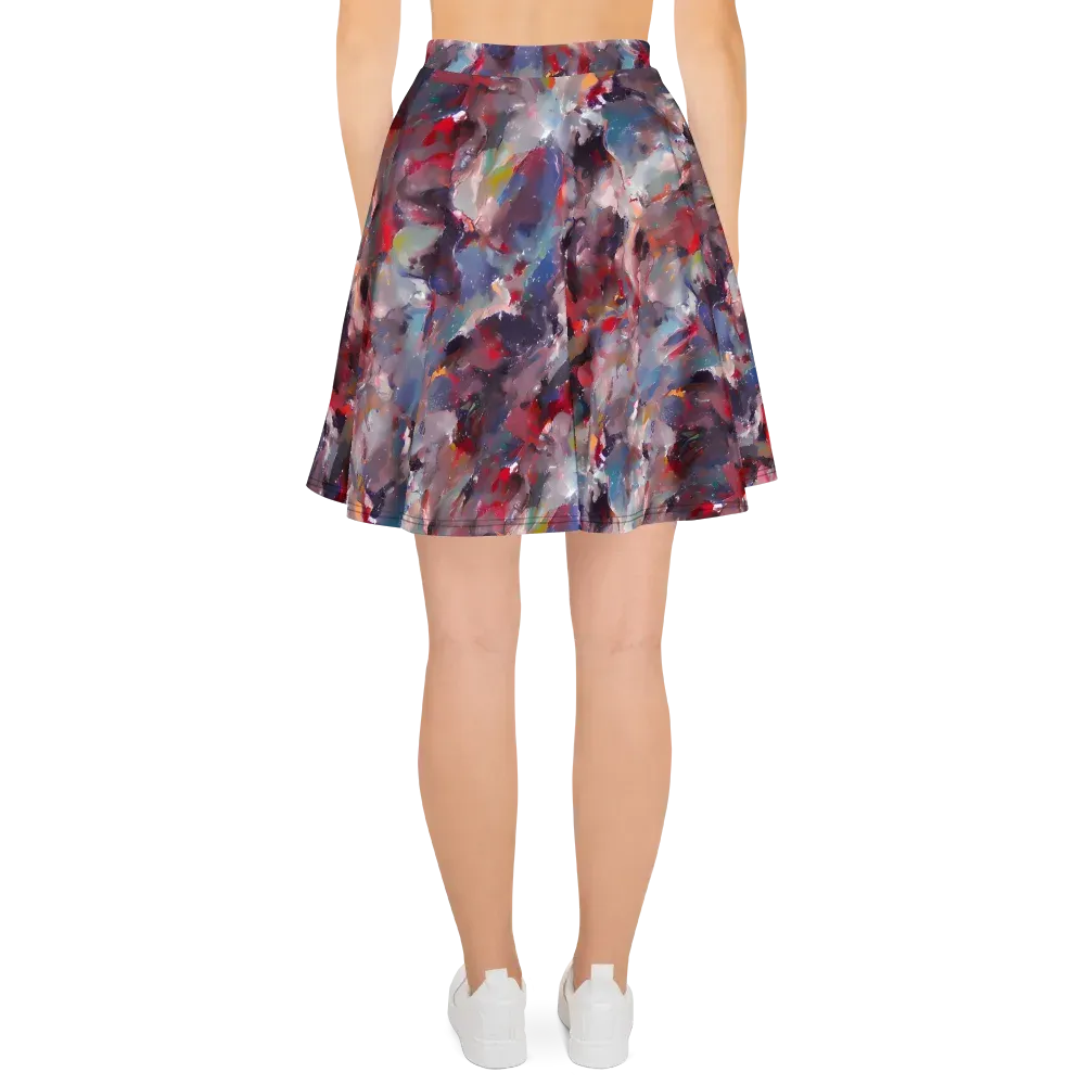 Passionate Brush on Skater Skirt — Back