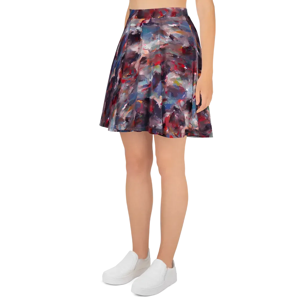 Passionate Brush on Skater Skirt — Left