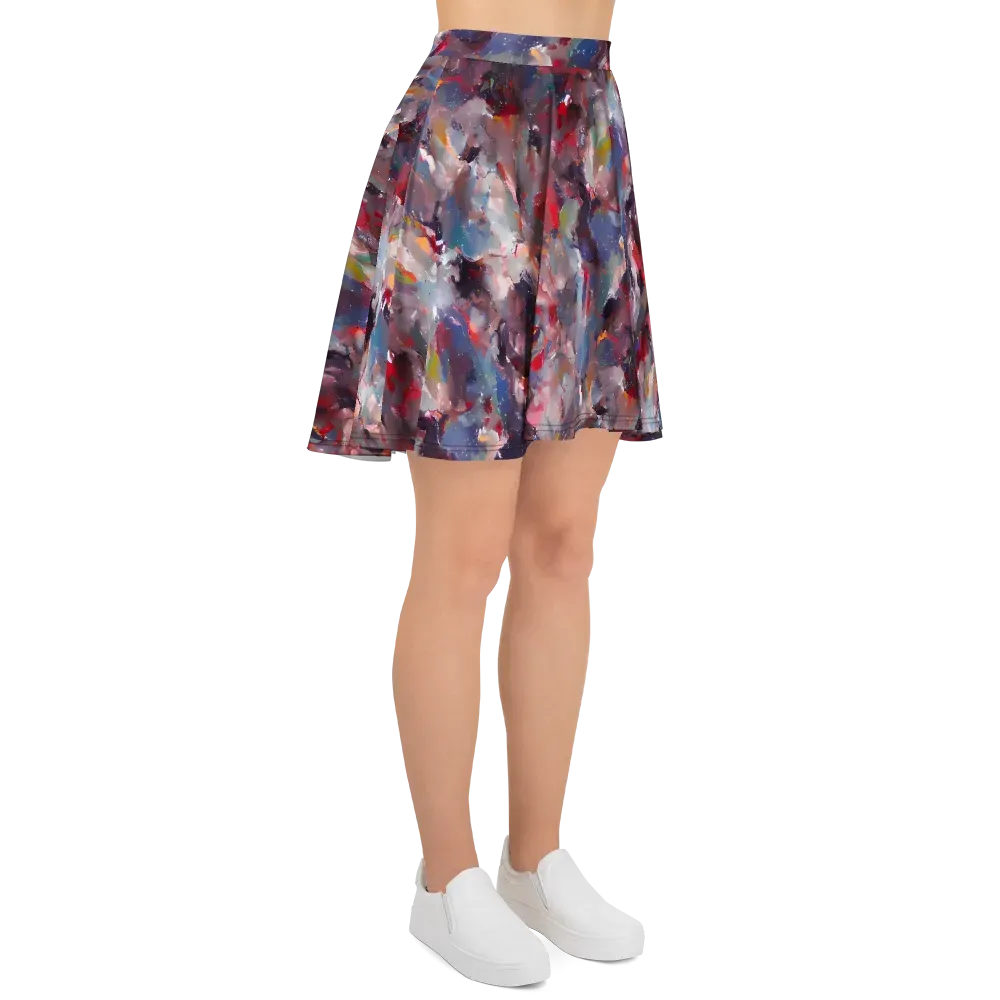 Passionate Brush on Skater Skirt — Right
