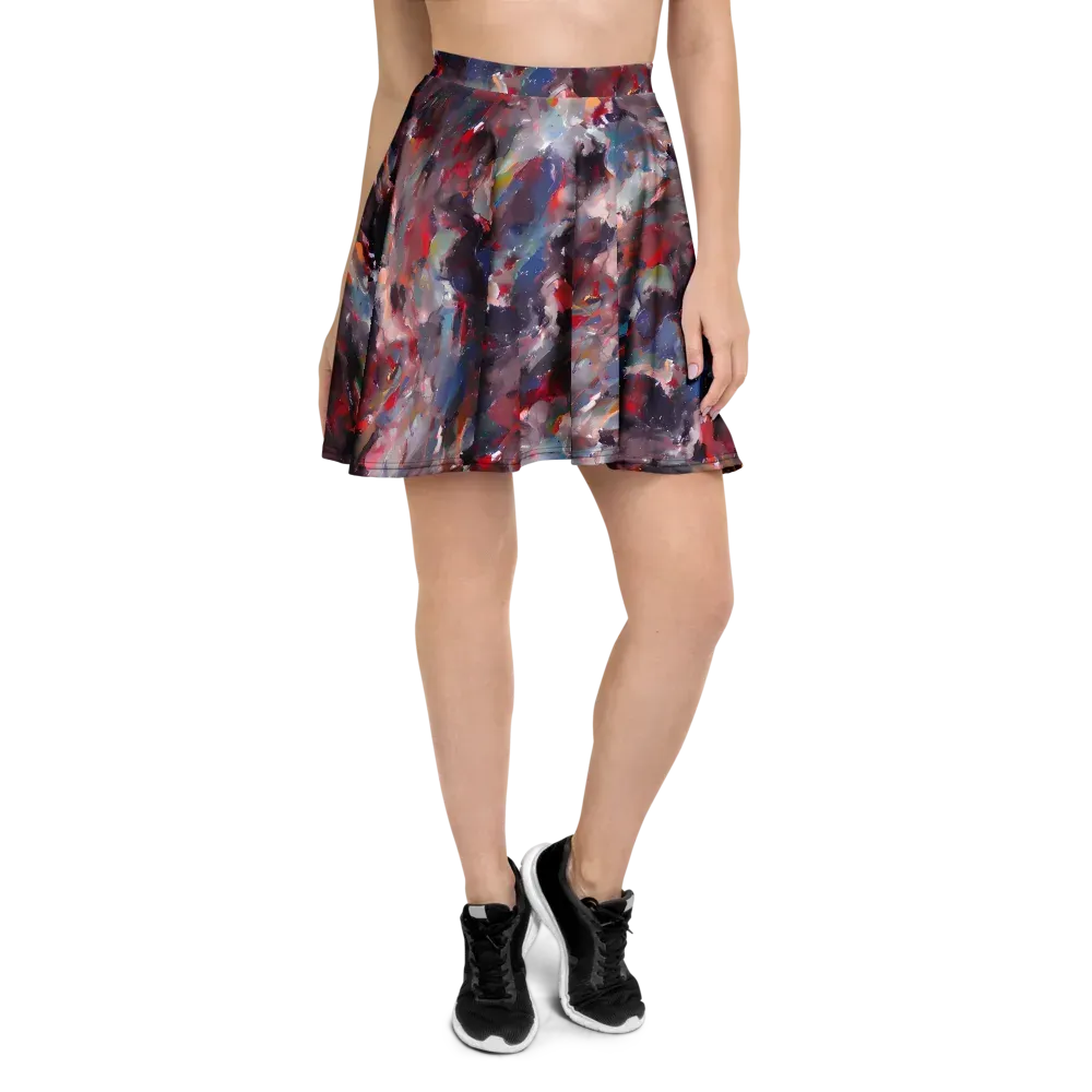 Passionate Brush on Skater Skirt — Front