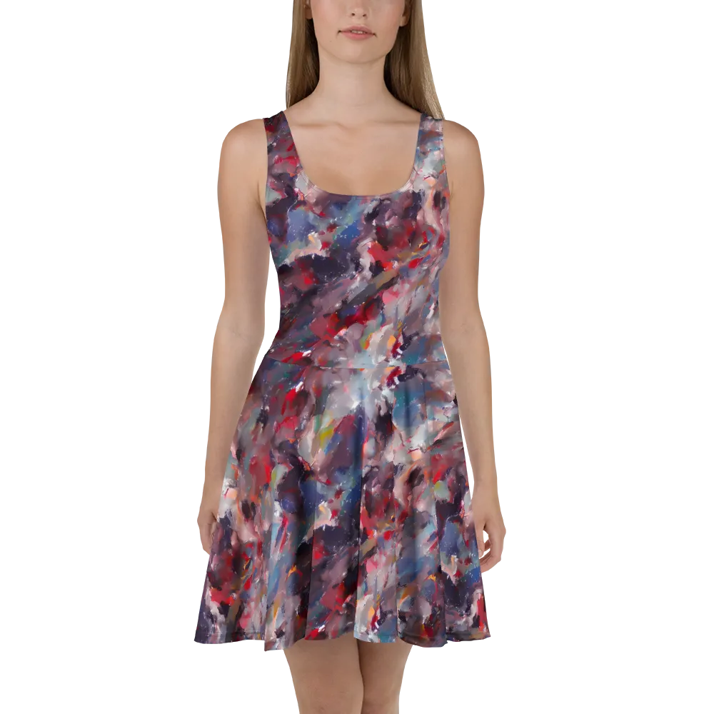 Passionate Brush on Skater Dress — Front