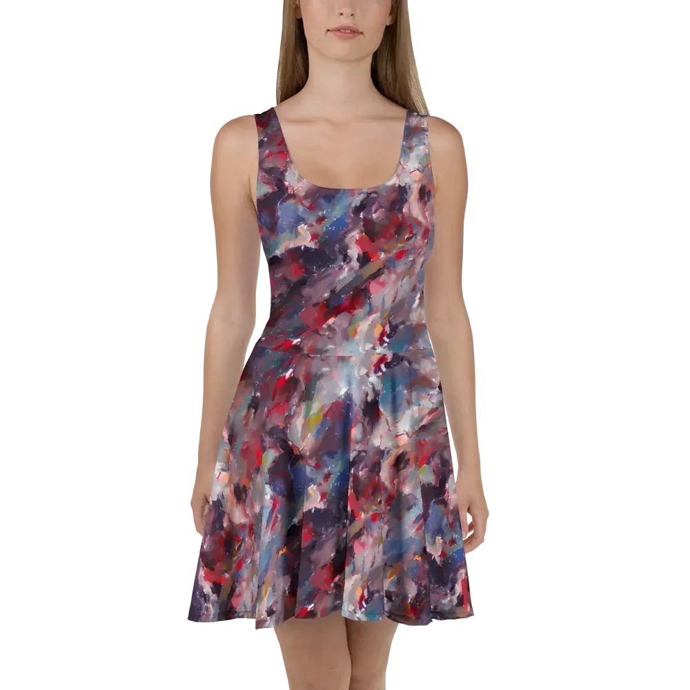 Passionate Brush on Skater Dress — Front