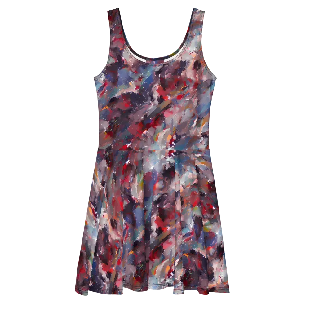 Passionate Brush on Skater Dress — Front