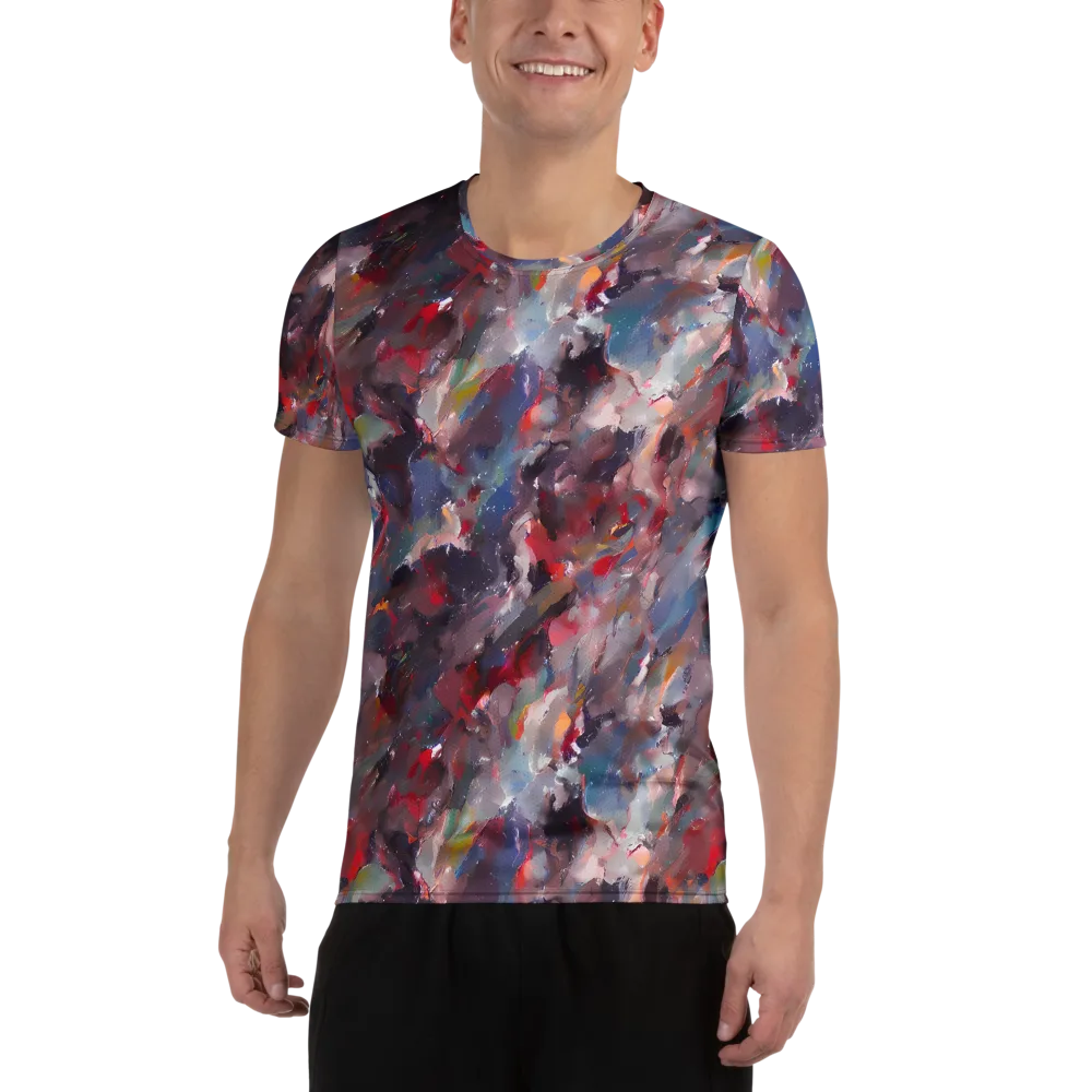 Passionate Brush on Men's Athletic T-Shirt — Front