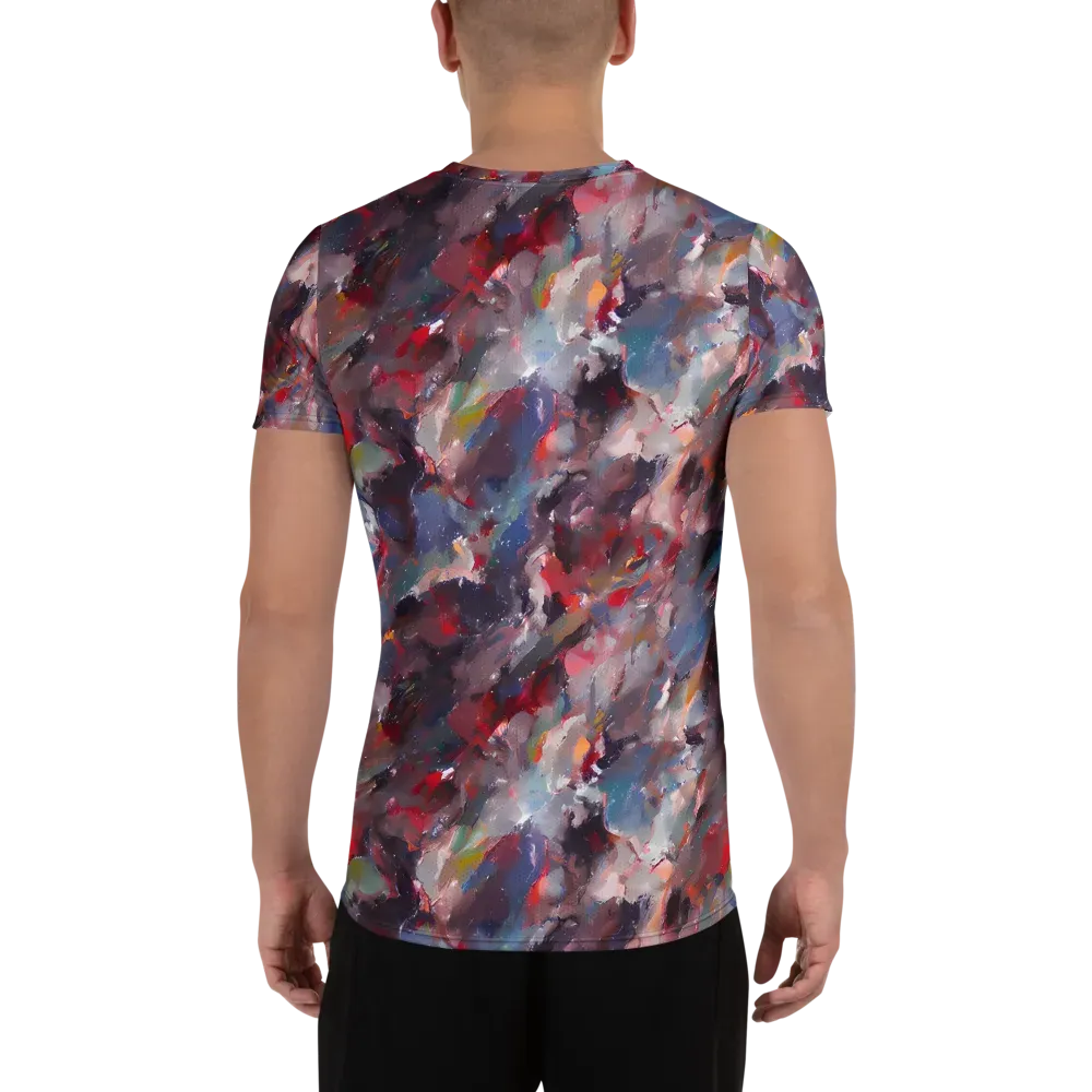 Passionate Brush on Men's Athletic T-Shirt — Back