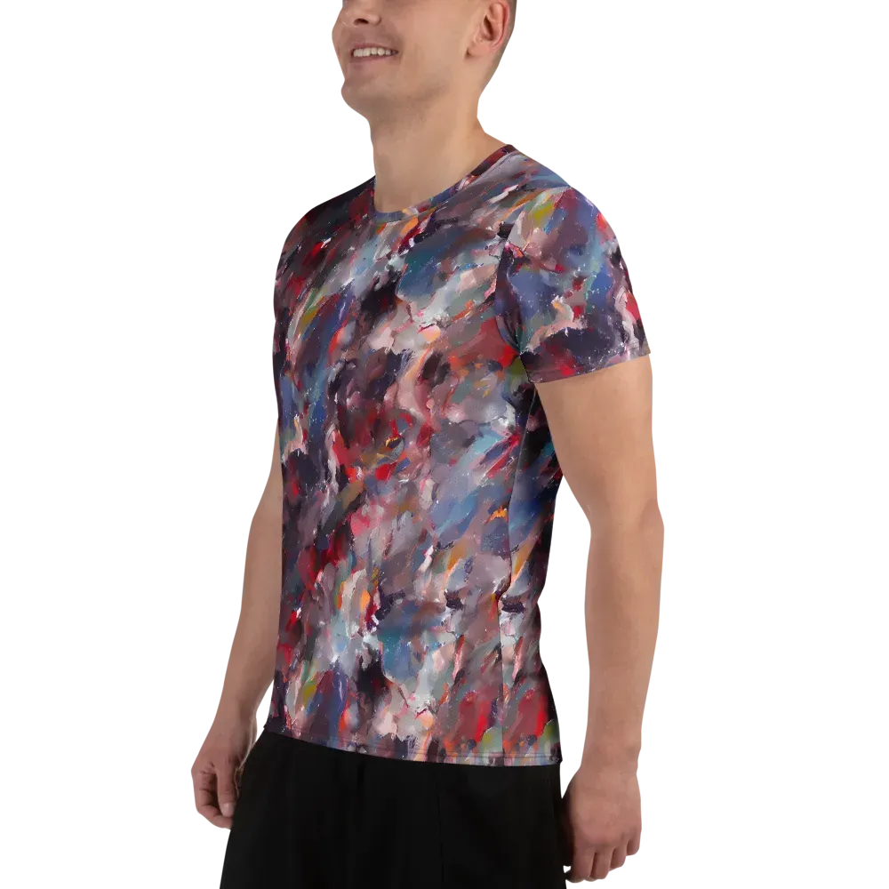 Passionate Brush on Men's Athletic T-Shirt — Left