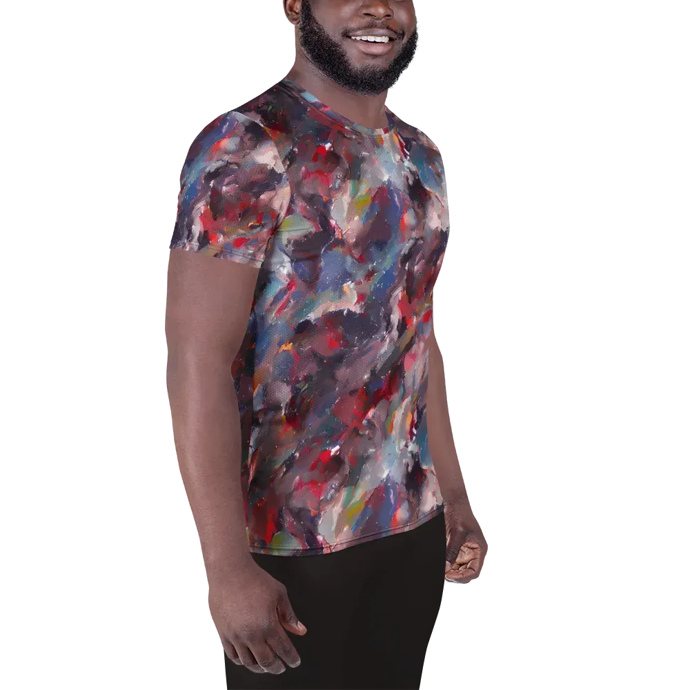 Passionate Brush on Men's Athletic T-Shirt — Right