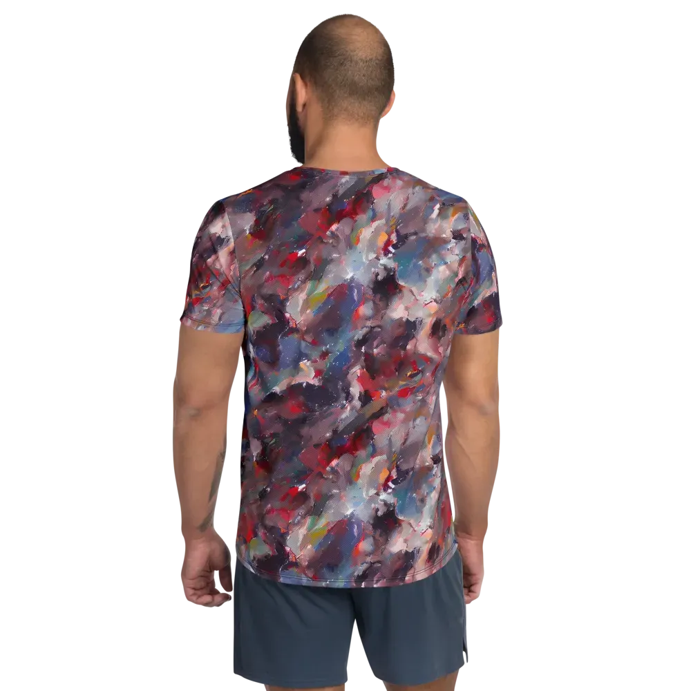 Passionate Brush on Men's Athletic T-Shirt — Back