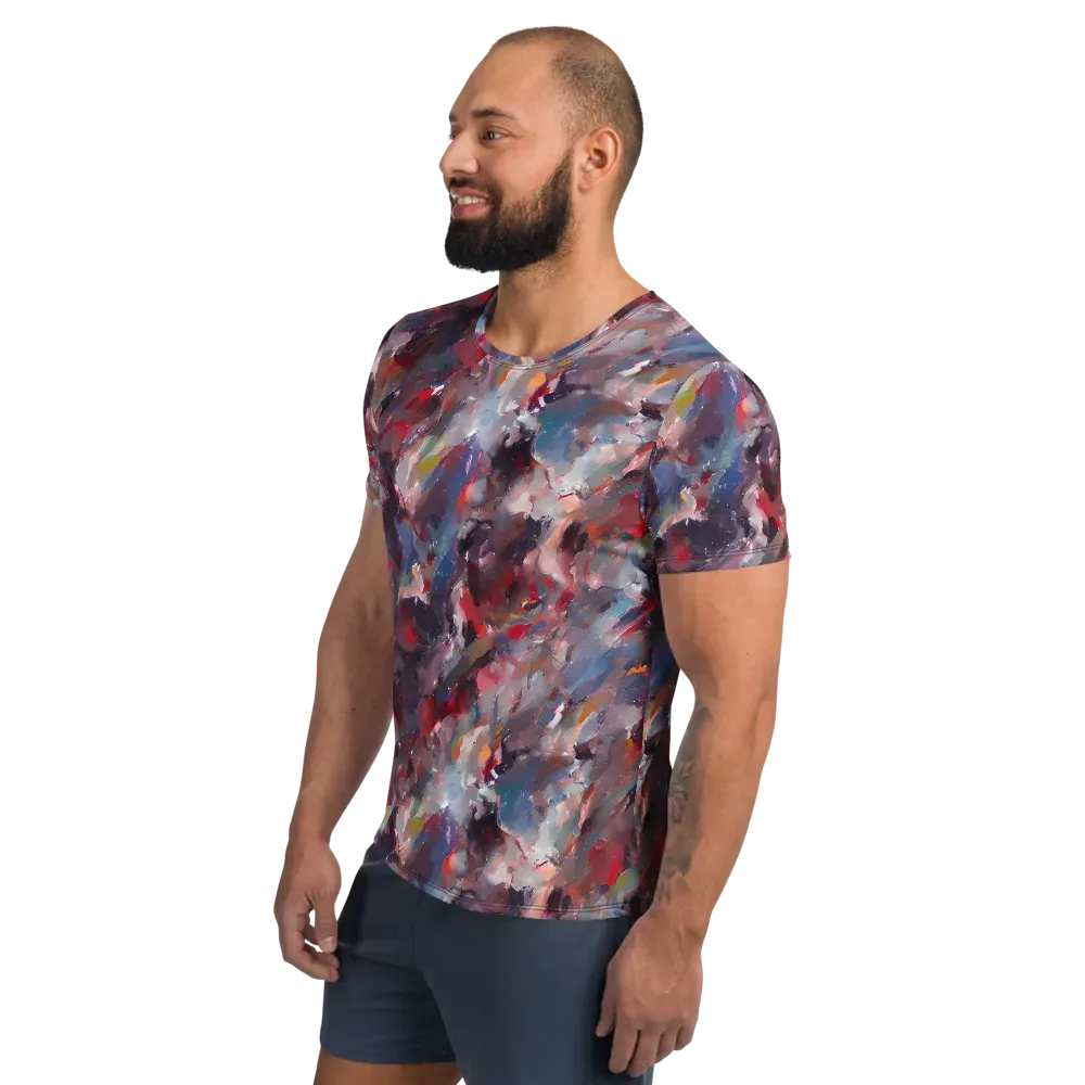 Passionate Brush on Men's Athletic T-Shirt — Left