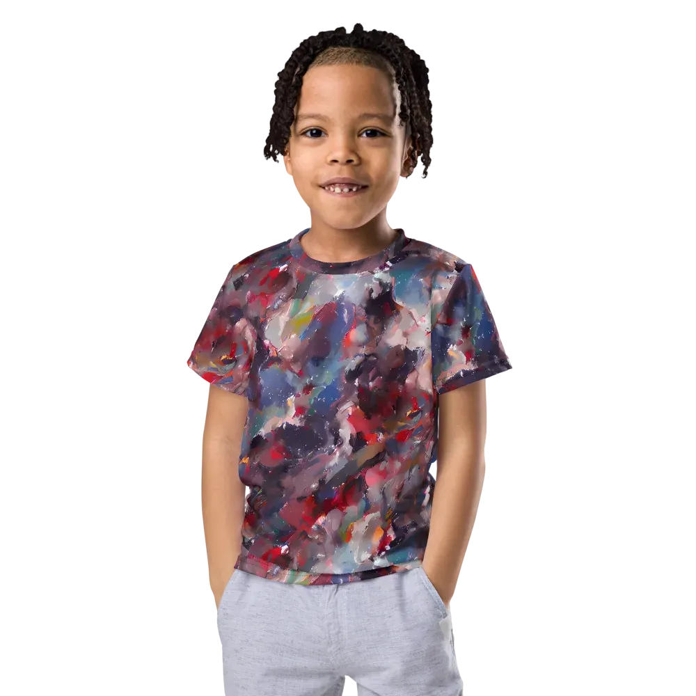 Passionate Brush on Kids Crew Neck T-Shirt — Front