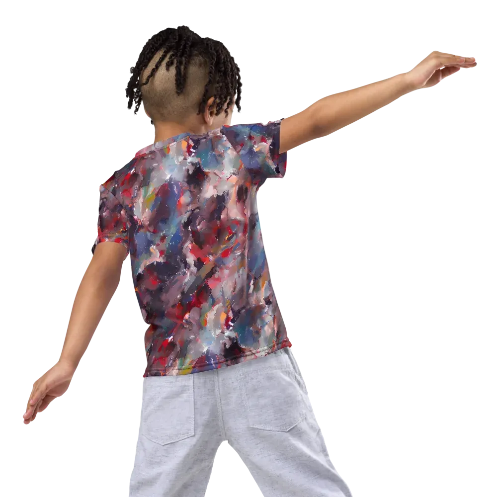 Passionate Brush on Kids Crew Neck T-Shirt — Back