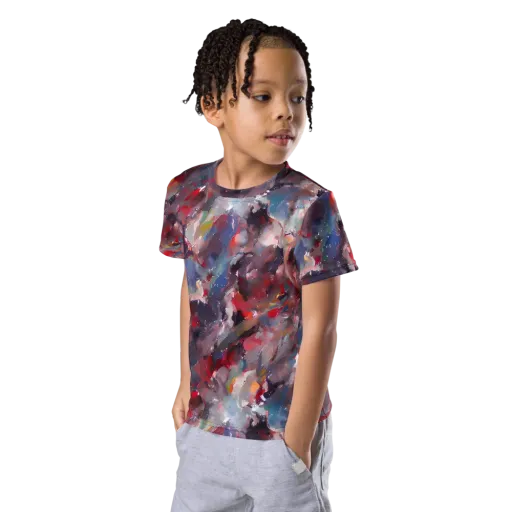 Passionate Brush on a Kids Crew Neck T-Shirt