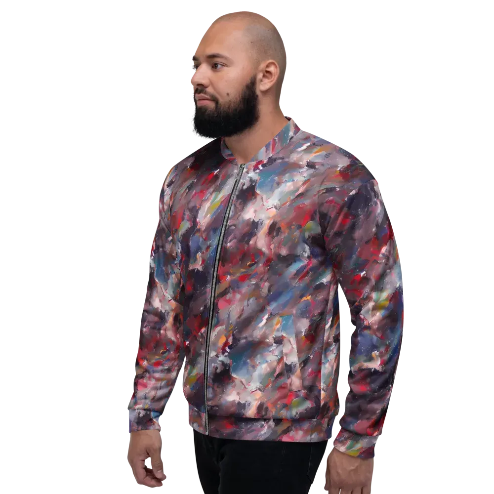 Passionate Brush on Bomber Jacket — Left