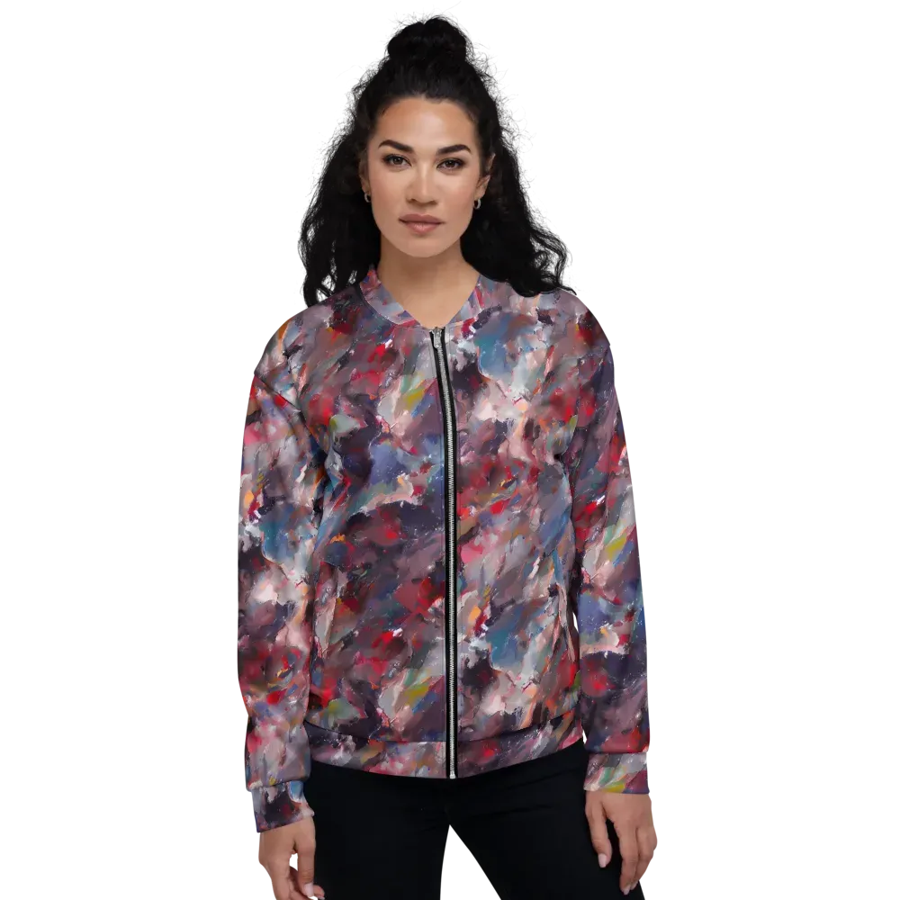 Passionate Brush on Bomber Jacket — Front
