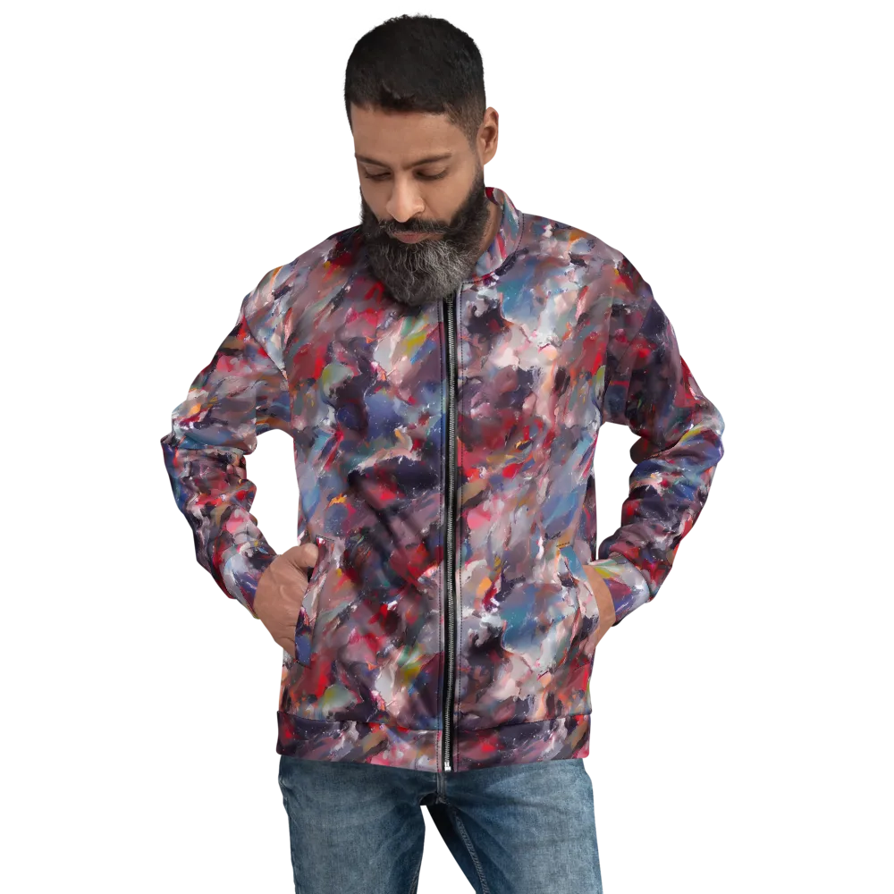 Passionate Brush on Bomber Jacket — Front