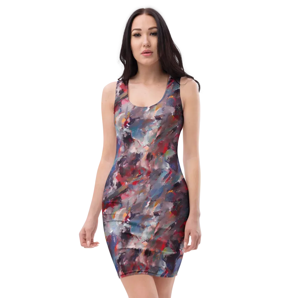 Passionate Brush on Bodycon Dress — Front