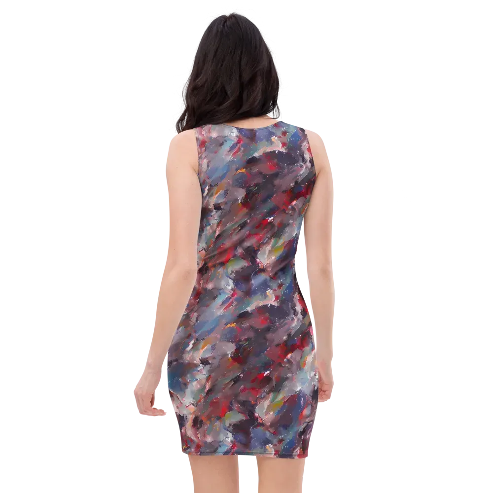 Passionate Brush on Bodycon Dress — Back