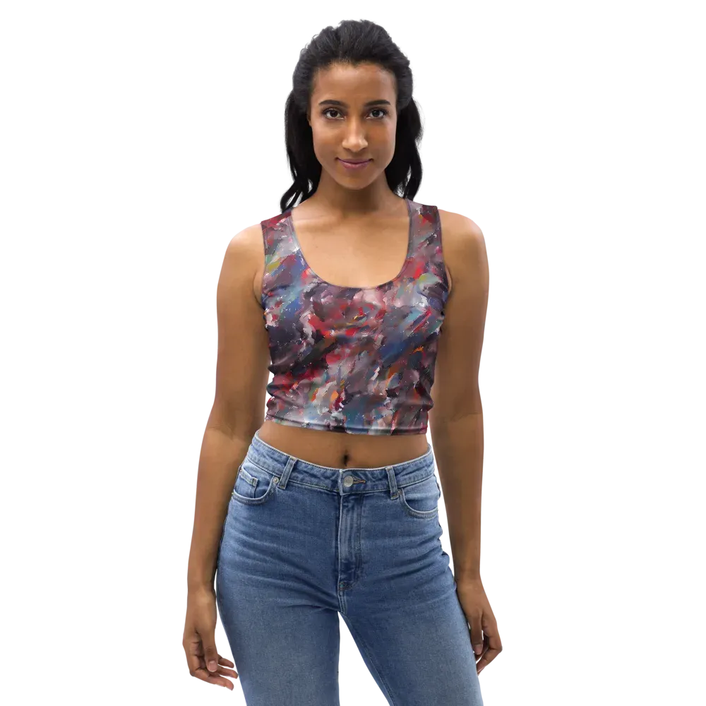 Passionate Brush on Crop Top — Front