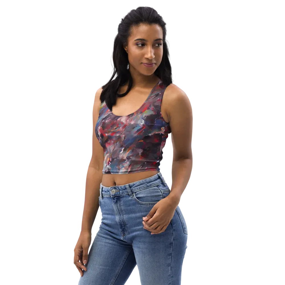 Passionate Brush on Crop Top — Left Front