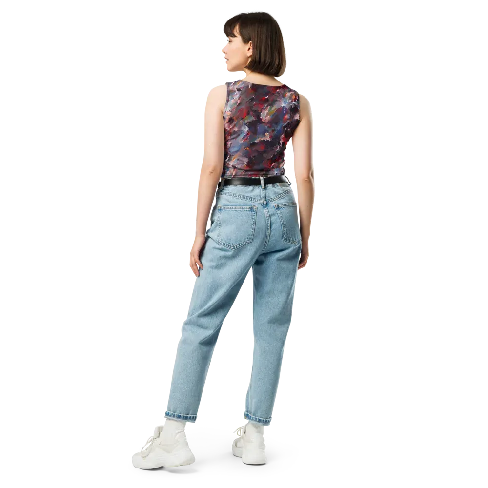 Passionate Brush on Crop Top — Back