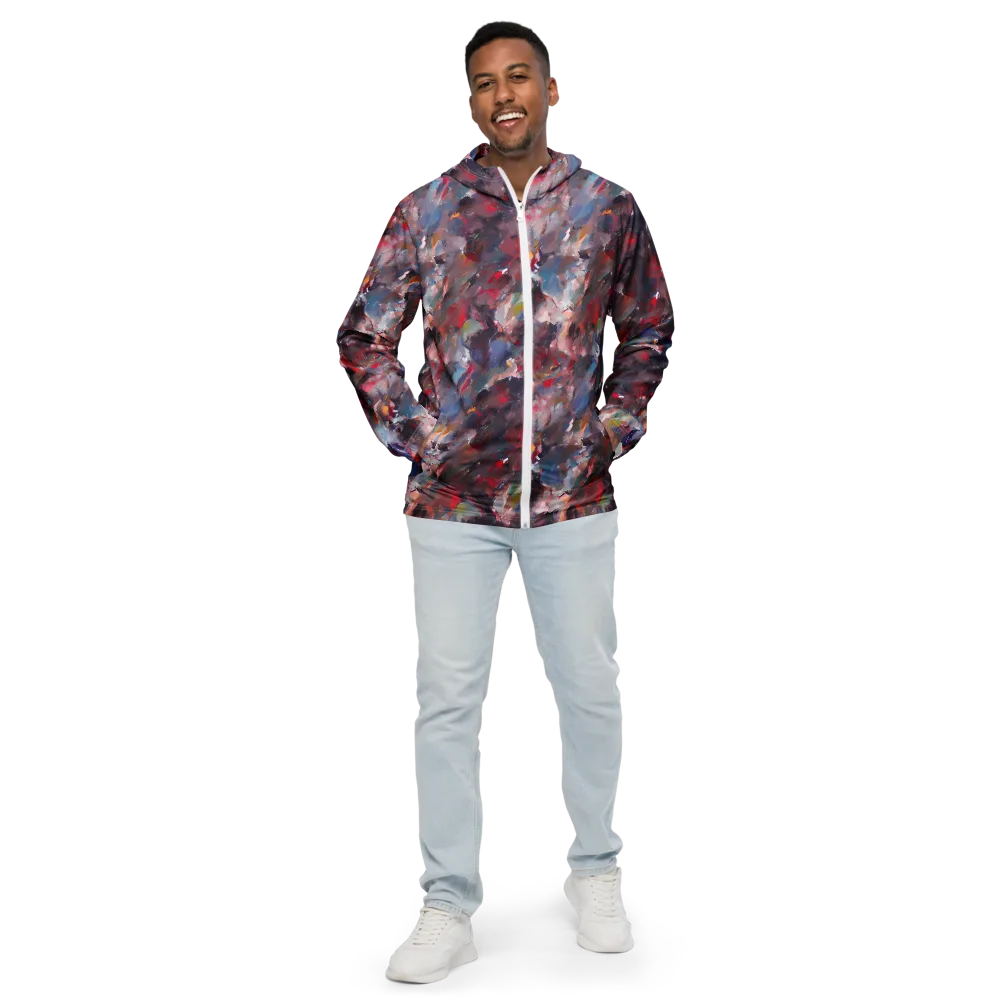 Passionate Brush on Men's Windbreaker — Front