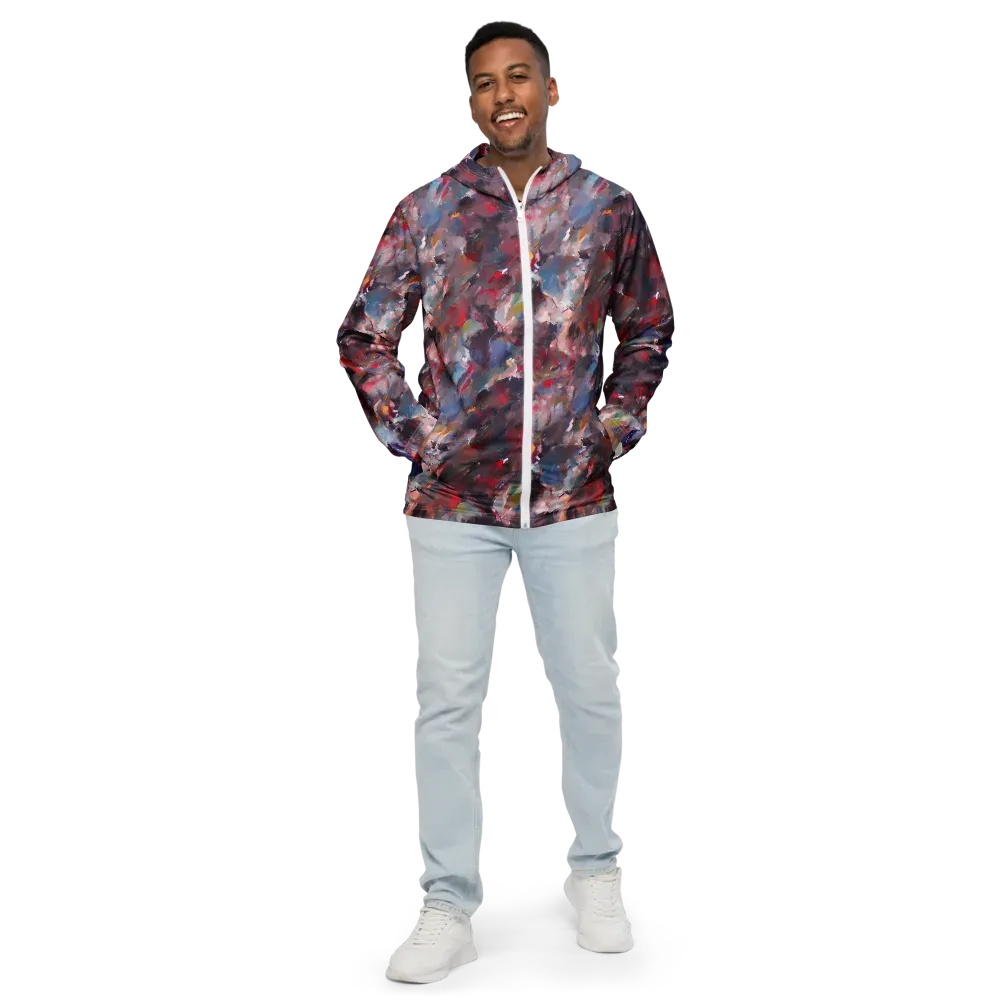 Passionate Brush on Men's Windbreaker — Front