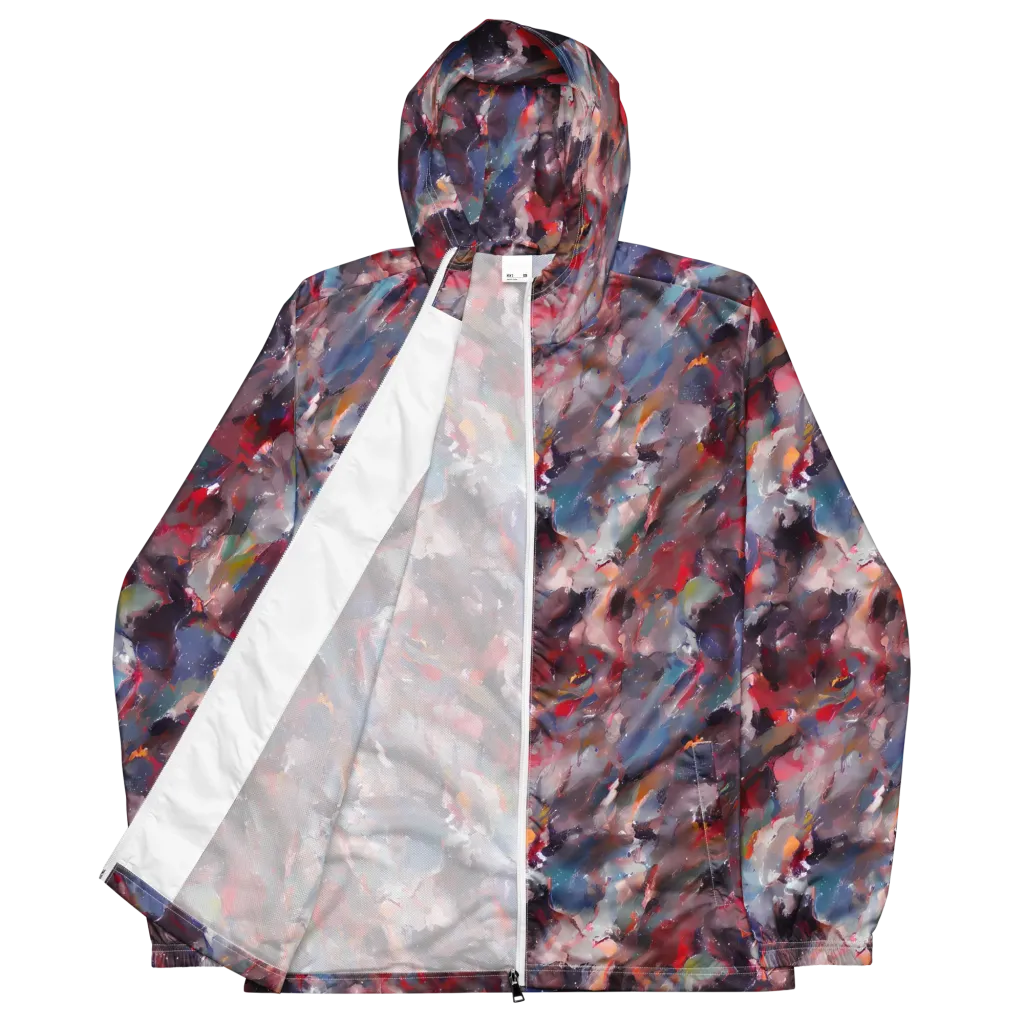 Passionate Brush on Men's Windbreaker — Front