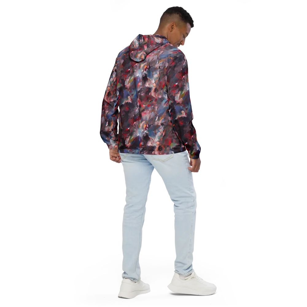 Passionate Brush on Men's Windbreaker — Back