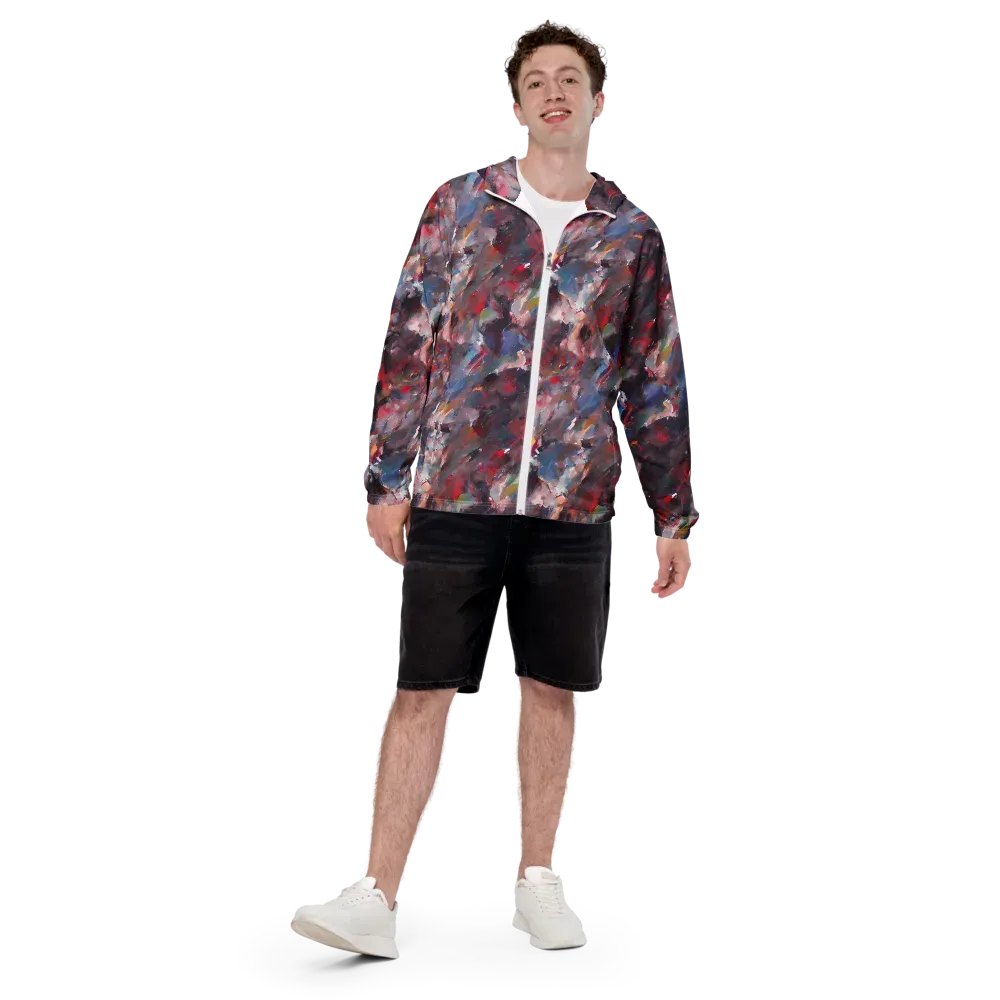 Passionate Brush on Men's Windbreaker — Front