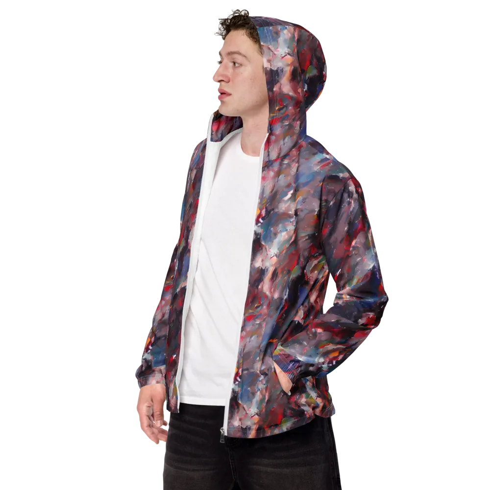 Passionate Brush on Men's Windbreaker — Left Front