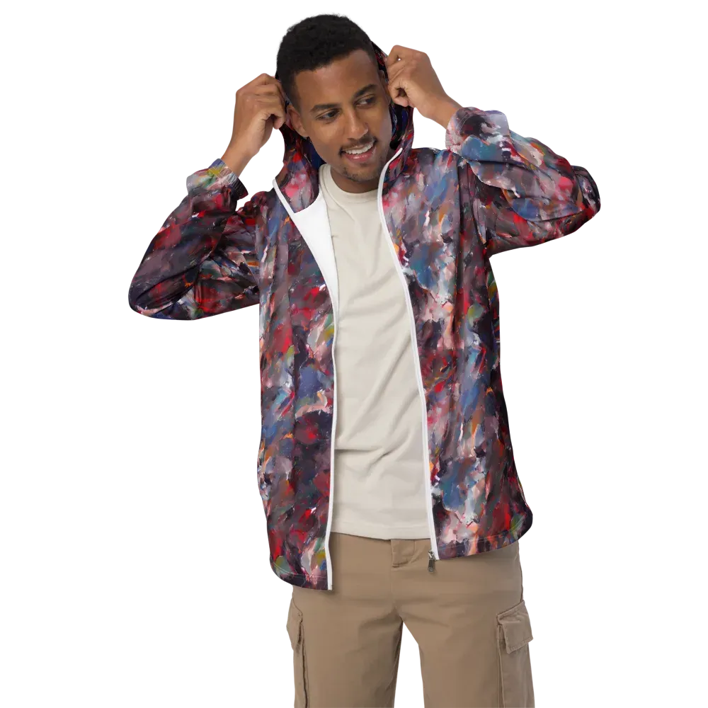 Passionate Brush on Men's Windbreaker — Front