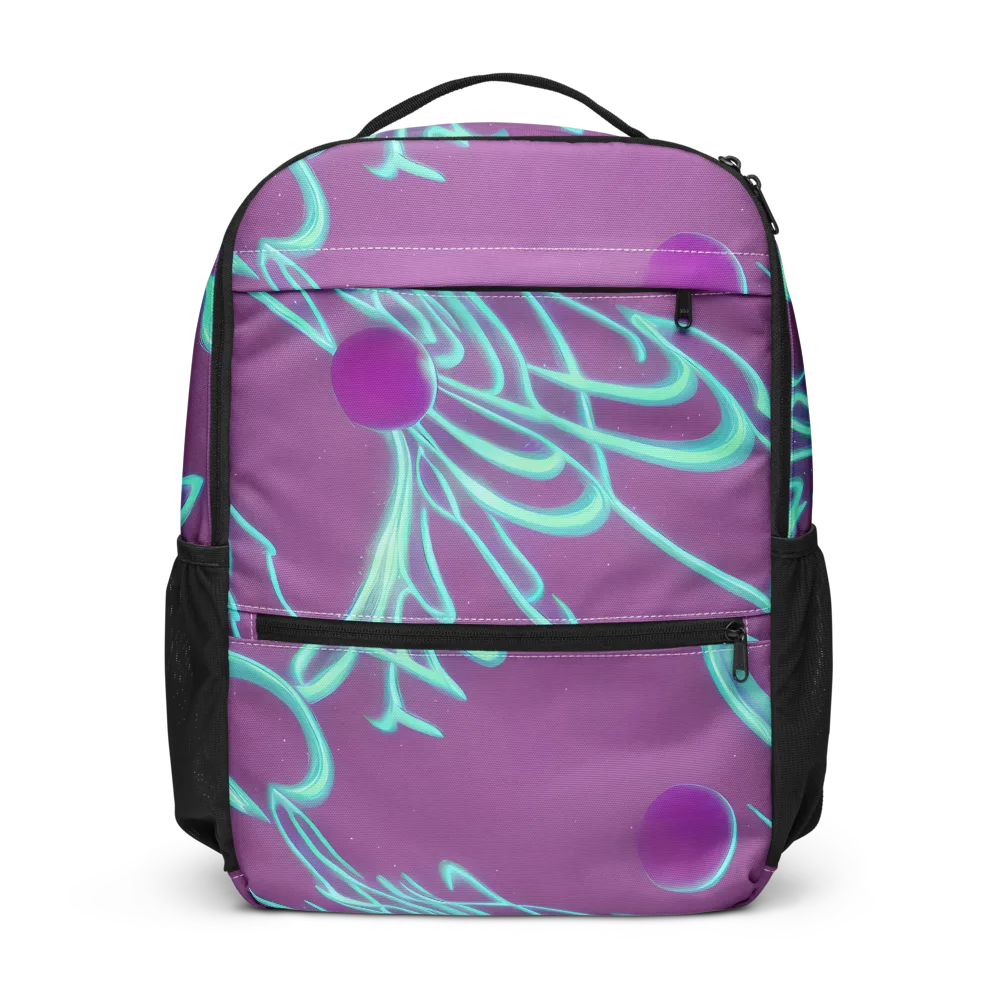 Neon Drift on Utility Backpack — Front