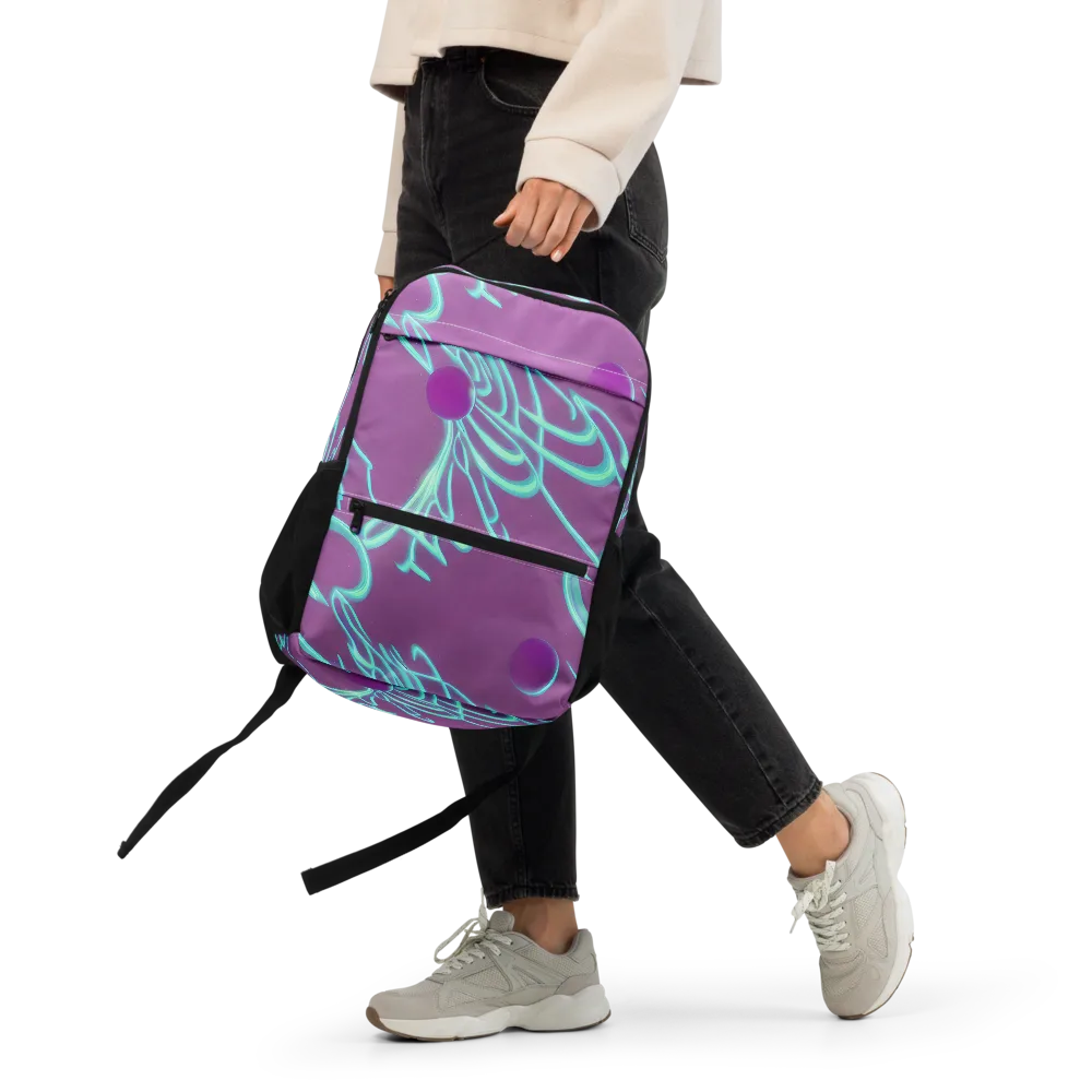 Neon Drift on Utility Backpack — Front