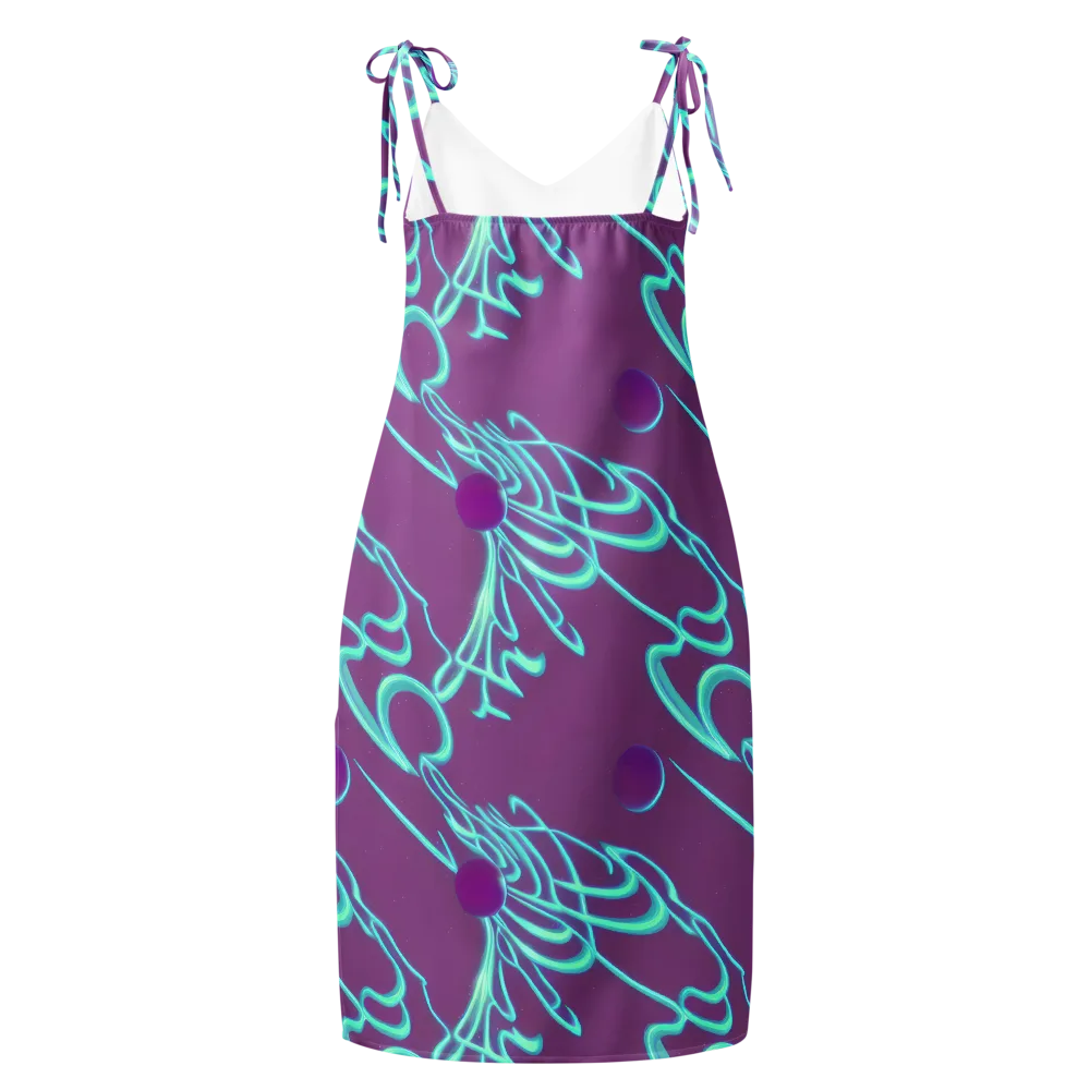 Neon Drift on Slip Dress — Back