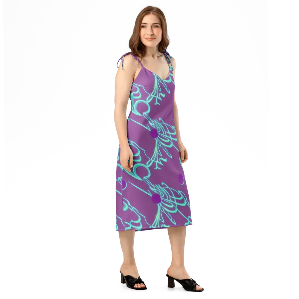 Neon Drift on Slip Dress — Right Front