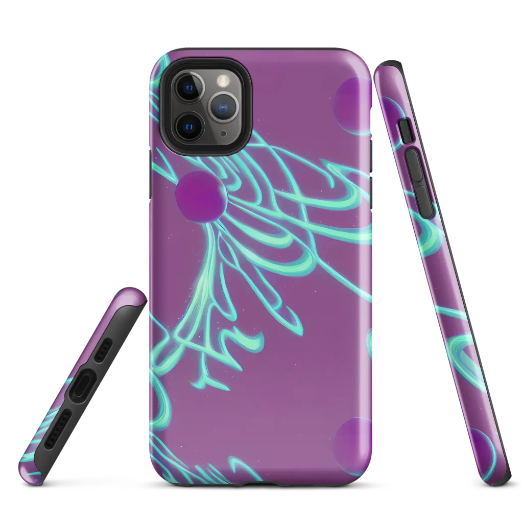 Neon Drift on Tough Case for iPhone® — Front