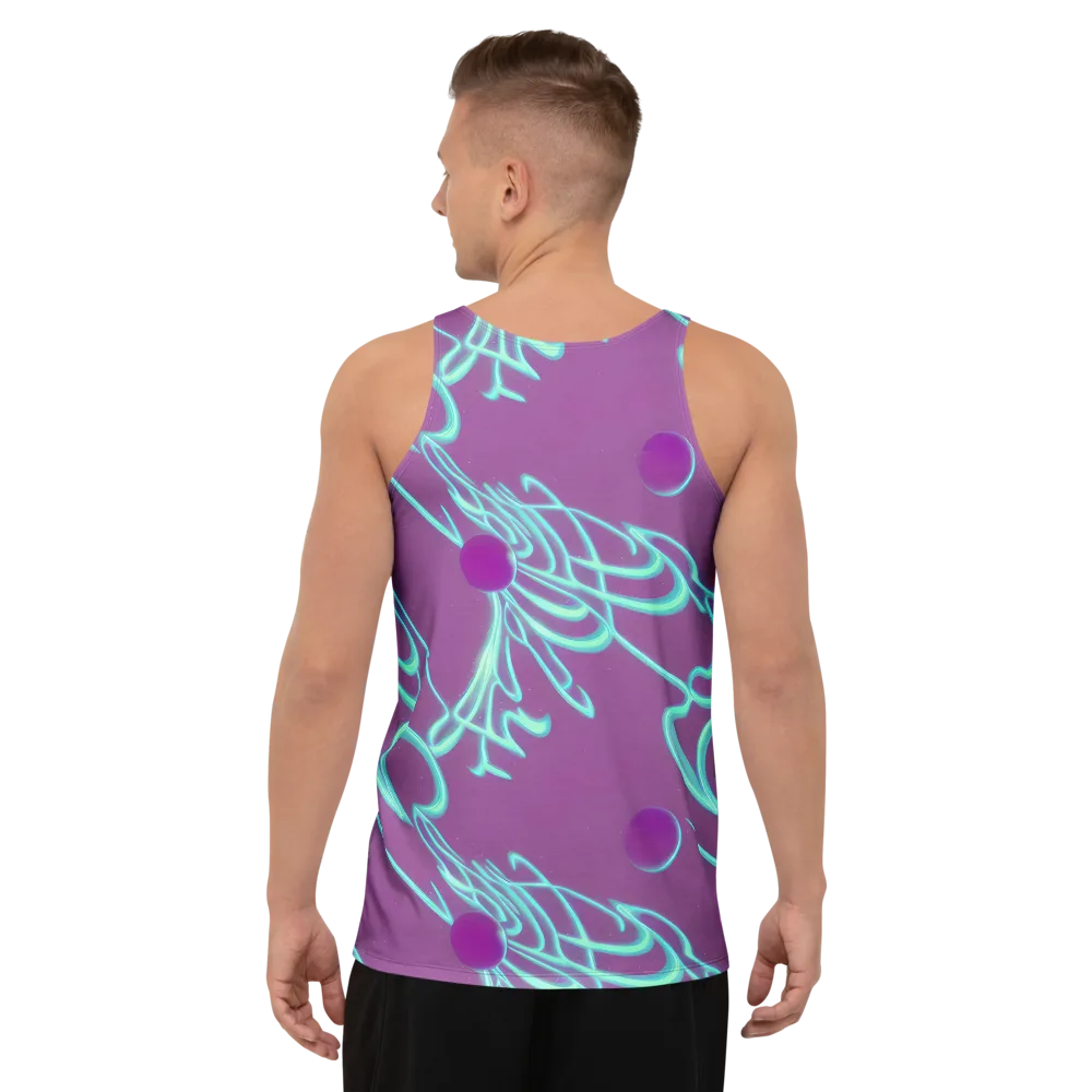 Neon Drift on Men's Tank Top — Back