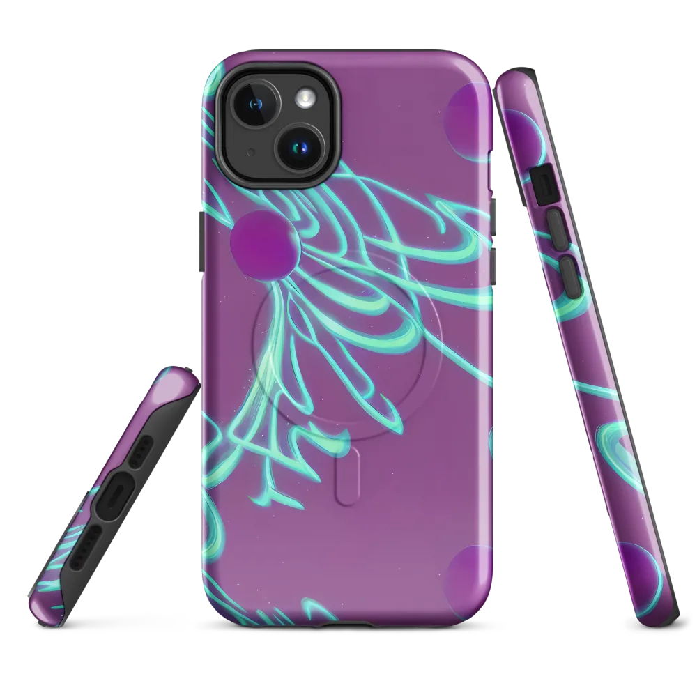 Neon Drift on MagSafe Tough Case for iPhone® — Front