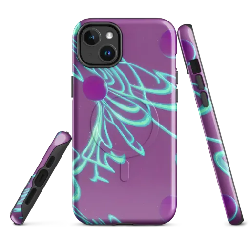 Neon Drift on a MagSafe Tough Case for iPhone®