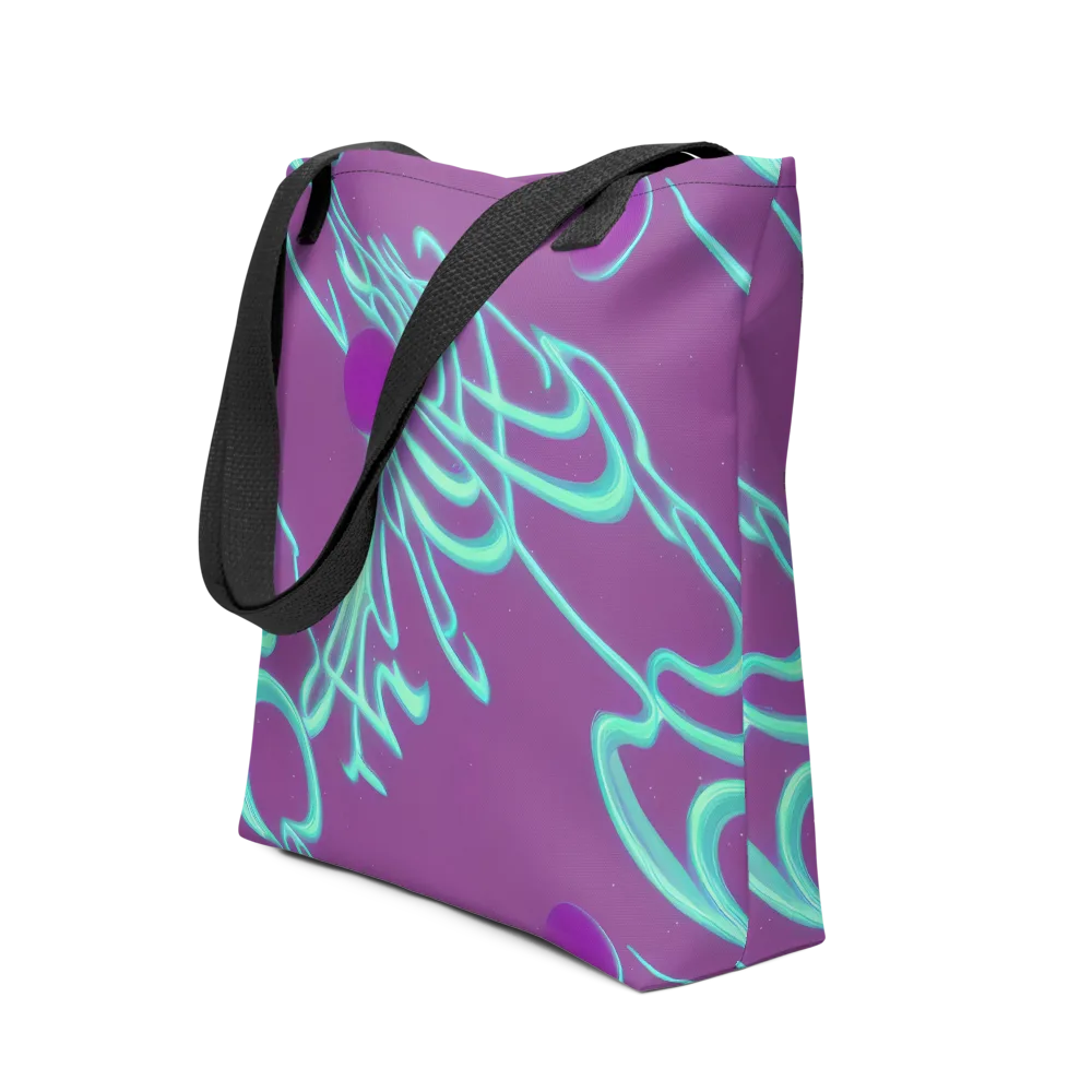 Neon Drift on Tote Bag — Front