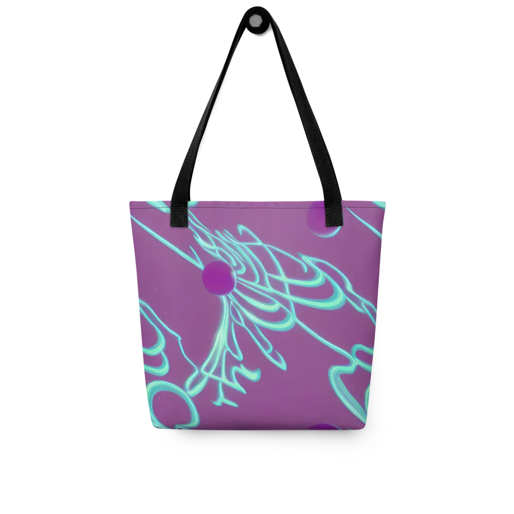 Neon Drift on Tote Bag — Front