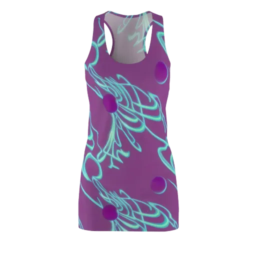 Neon Drift on a Racerback Dress